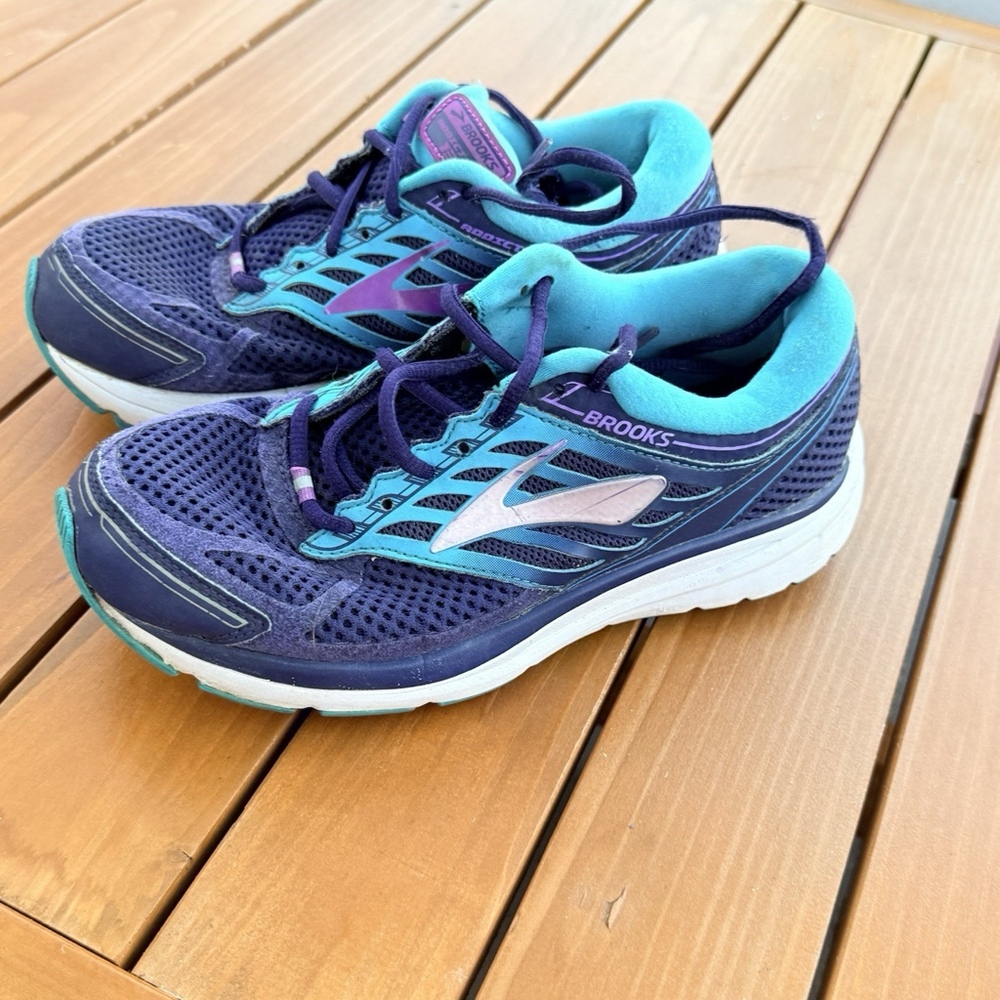 Brooks Addiction 13 1202532A456 Shoes Women's Size 8 Narrow 2A Blue / Purple